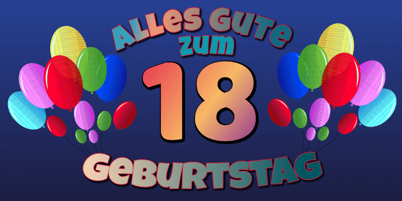 18 Geburtstags Banner