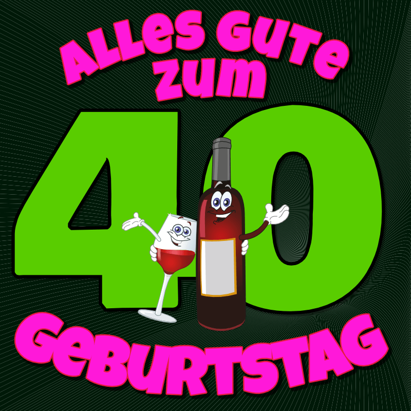 Geburtstagsposter zum 40. Geburtstag