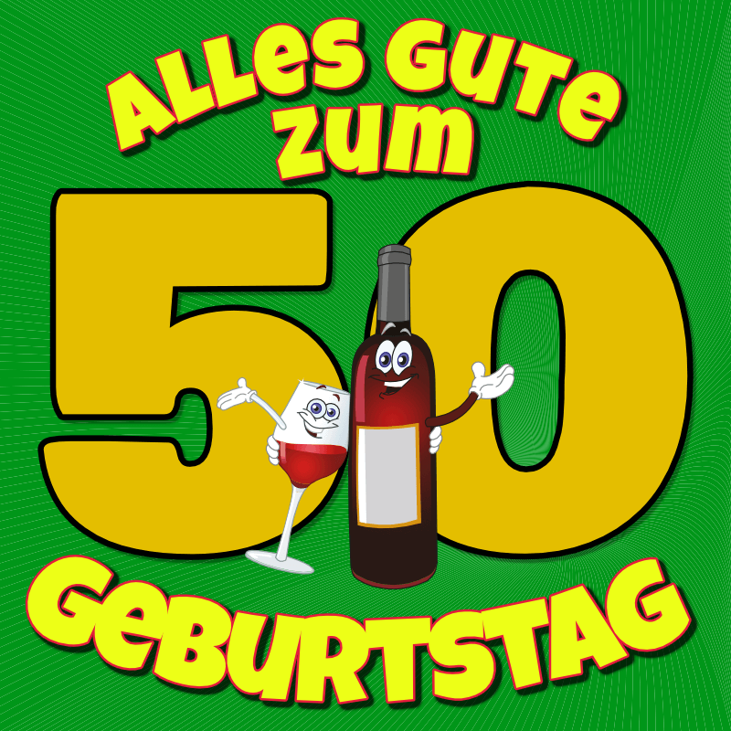 Geburtstagsplakat zum 50. Geburtstag